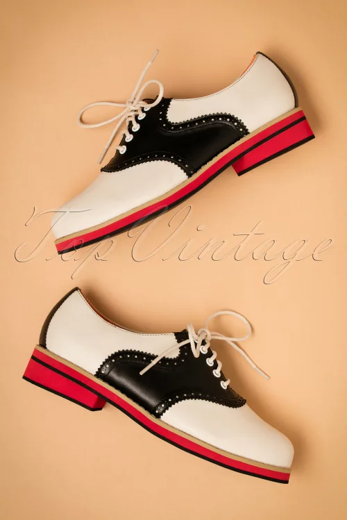 OLD SOUL DANCERSCHOENEN IN WIT EN ZWART