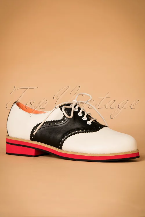 OLD SOUL DANCERSCHOENEN IN WIT EN ZWART