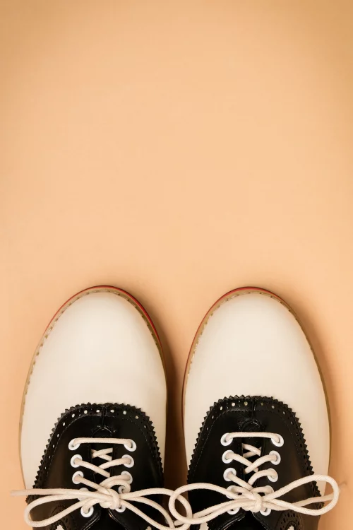 OLD SOUL DANCERSCHOENEN IN WIT EN ZWART