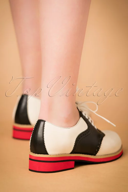 OLD SOUL DANCERSCHOENEN IN WIT EN ZWART